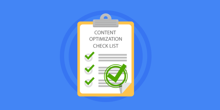 Content optimization checklist blog header