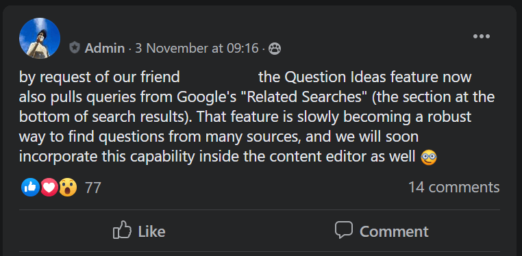 Frase listening to community Frase listening to community