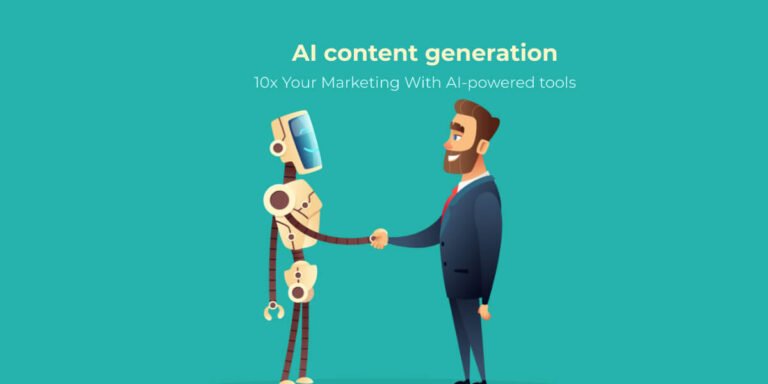 Ai content generation blog header