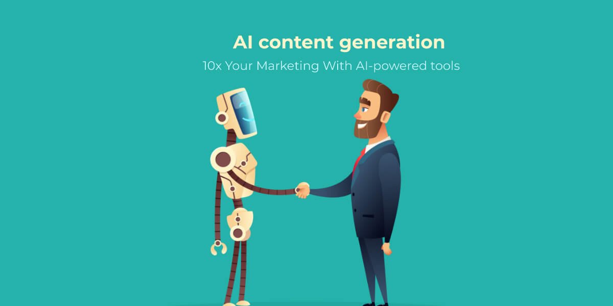 Ai content generation blog header