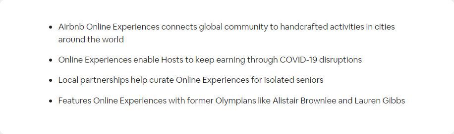 Airbnb blog post inclusive copy example